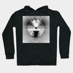 Man radiates light from mind Hoodie